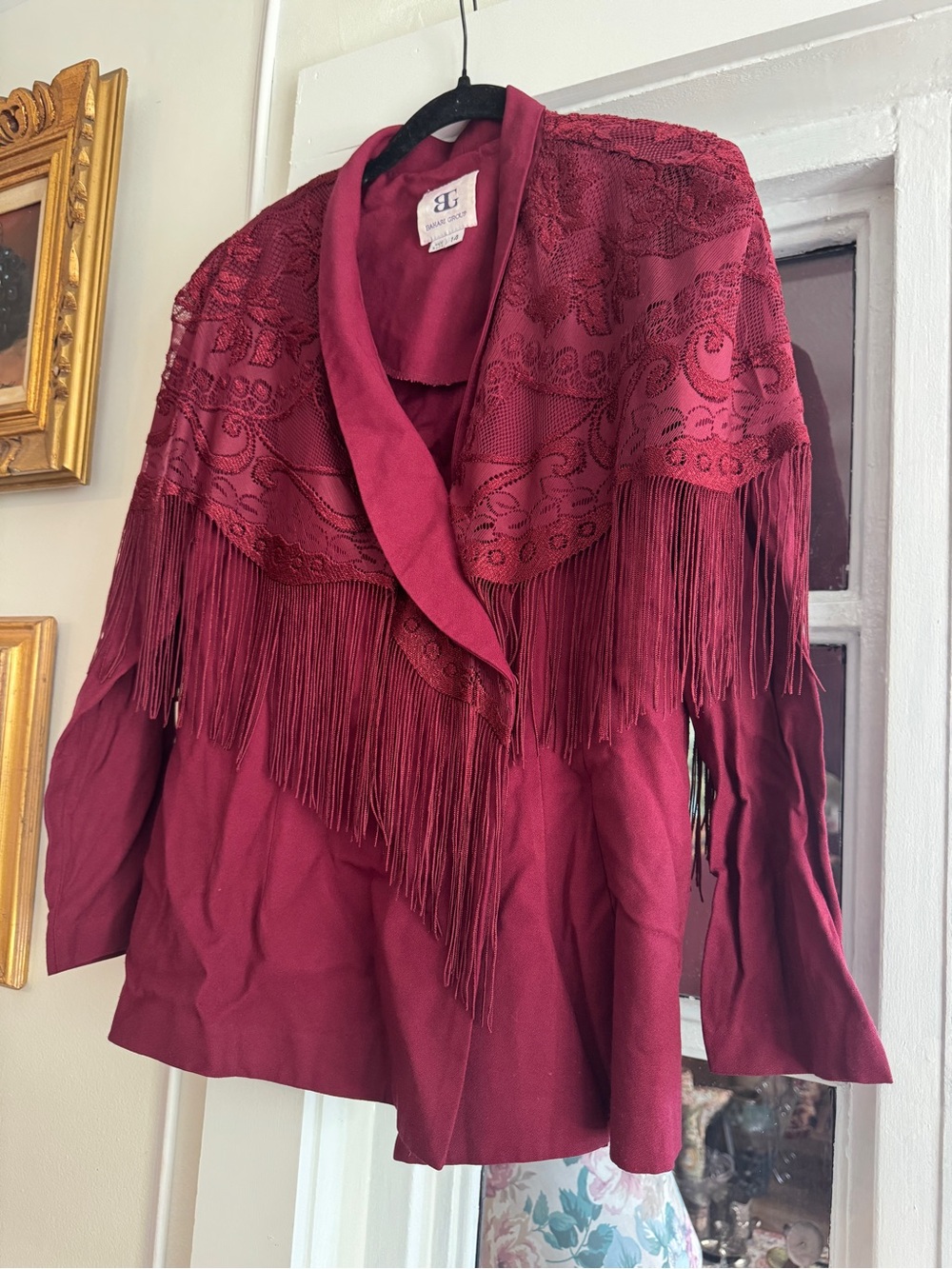 Fringe & Lace Blazer